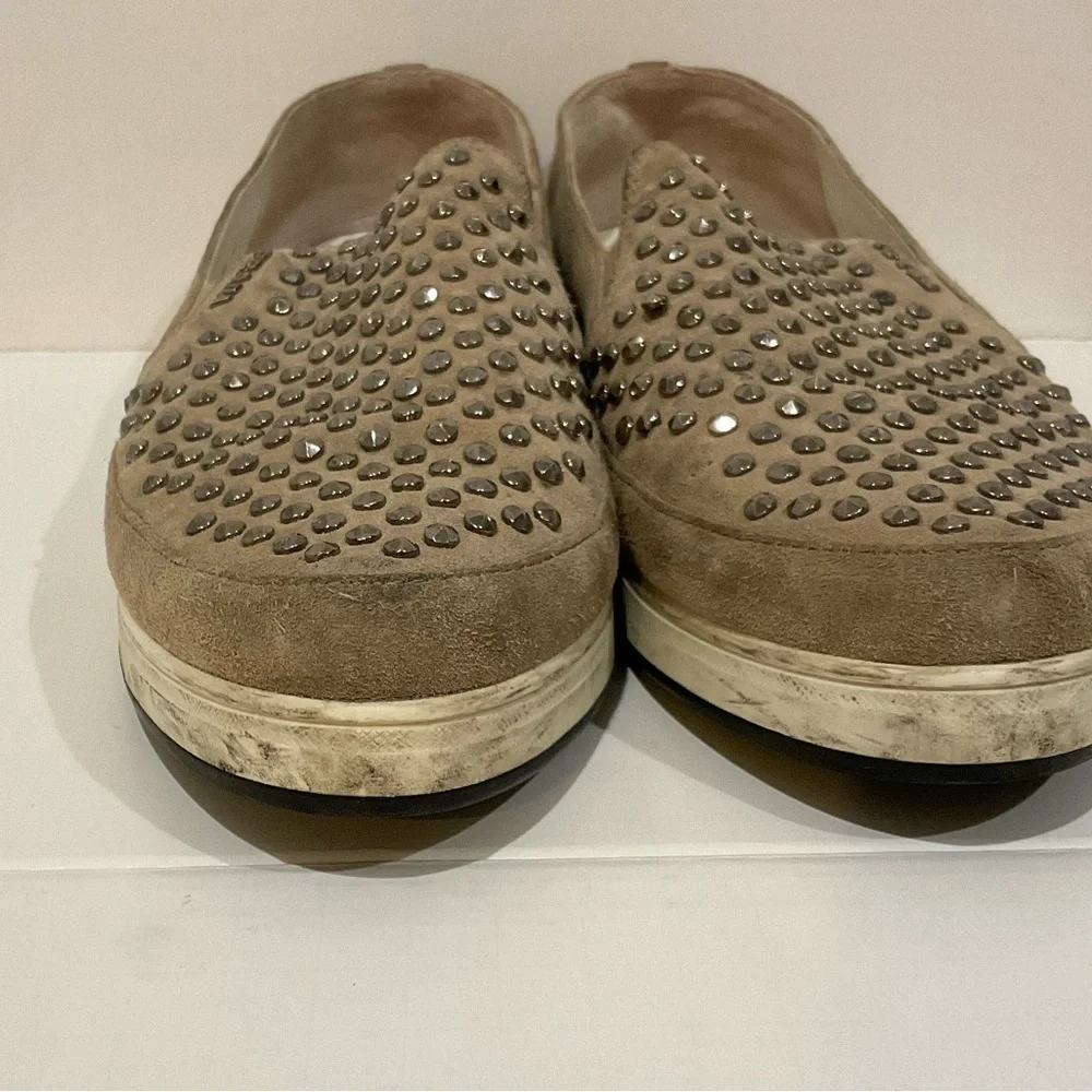 AUTHENTIC Prada Studded Accent Slip On Loafer - Picture 6 of 9